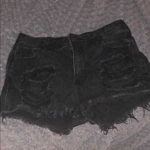 Black hollister shorts